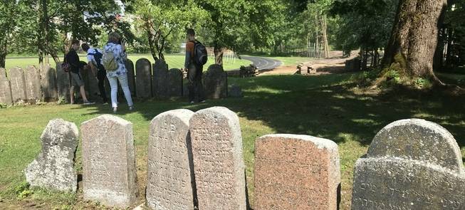 Plungės žydų senųjų kapinių dalis